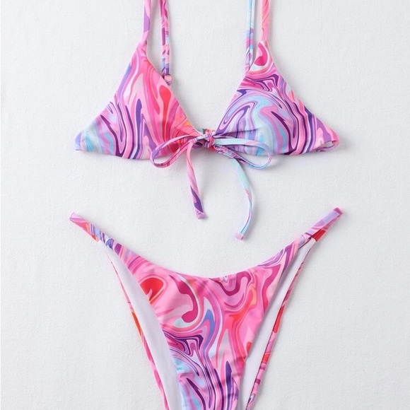 New! Swirl Multicolor Bikini - Picture 3 of 6